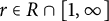 r element of upper R intersection left bracket 1 comma infinity right bracket