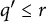 q prime less than or equals r