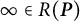 infinity element of upper R left parenthesis bold italic upper P right parenthesis