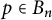 p element of upper B Subscript n