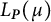 upper L Subscript bold italic upper P Baseline left parenthesis mu right parenthesis