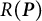 upper R left parenthesis bold italic upper P right parenthesis