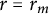 r equals r Subscript m