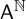 sans serif upper A Superscript double struck upper N