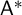 sans serif upper A Superscript asterisk