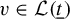 v element of script upper L left parenthesis t underbar right parenthesis