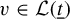 v element of script upper L left parenthesis t underbar right parenthesis