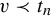 v precedes t Subscript n