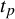 t Subscript p