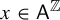 x element of sans serif upper A Superscript double struck upper Z