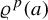 rho Superscript p Baseline left parenthesis a right parenthesis