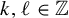 k comma script l element of double struck upper Z