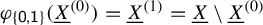 phi Subscript StartSet sans serif 0 sans serif comma sans serif 1 EndSet Baseline left parenthesis upper X underbar Superscript left parenthesis 0 right parenthesis Baseline right parenthesis equals upper X underbar Superscript left parenthesis 1 right parenthesis Baseline equals upper X underbar minus upper X underbar Superscript left parenthesis 0 right parenthesis