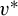 v Superscript asterisk