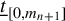 t underbar Subscript left bracket 0 comma m Sub Subscript n plus 1 Subscript right bracket