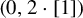 left parenthesis 0 comma 2 dot left bracket 1 right bracket right parenthesis