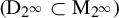 left parenthesis normal upper D Subscript 2 Sub Superscript infinity Subscript Baseline subset of normal upper M Subscript 2 Sub Superscript infinity Subscript Baseline right parenthesis