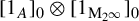 left bracket 1 Subscript upper A Baseline right bracket Subscript 0 Baseline circled times left bracket 1 Subscript normal upper M Sub Subscript 2 Sub Sub Superscript infinity Sub Subscript Subscript Baseline right bracket Subscript 0