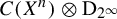 upper C left parenthesis upper X Superscript n Baseline right parenthesis circled times normal upper D Subscript 2 Sub Superscript infinity