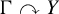 normal upper Gamma clockwise top semicircle arrow upper Y