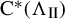 normal upper C Superscript asterisk Baseline left parenthesis normal upper Lamda Subscript upper I upper I Baseline right parenthesis