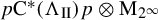 p normal upper C Superscript asterisk Baseline left parenthesis normal upper Lamda Subscript upper I upper I Baseline right parenthesis p circled times normal upper M Subscript 2 Sub Superscript infinity