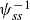 psi Subscript italic ss Superscript negative 1