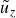 u overtilde Subscript z