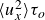 left angle bracket u Subscript x Superscript 2 Baseline right angle bracket tau Subscript o