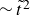 tilde t overtilde squared