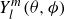 upper Y Subscript l Superscript m Baseline left parenthesis theta comma phi right parenthesis