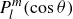 upper P Subscript l Superscript m Baseline left parenthesis cosine theta right parenthesis