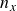 n Subscript x