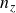n Subscript z