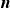 bold italic n