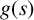 g left parenthesis s right parenthesis