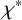 chi Superscript asterisk