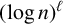 left parenthesis log n right parenthesis Superscript script l