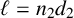 script l equals n 2 d 2