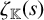 zeta Subscript double struck upper K Baseline left parenthesis s right parenthesis
