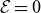 script upper E equals 0