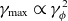 gamma Subscript normal m normal a normal x Baseline proportional to gamma Subscript phi Superscript 2