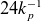 24 k Subscript p Superscript negative 1