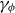 gamma Subscript phi