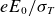 e upper E 0 divided by sigma Subscript upper T