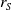 r Subscript upper S