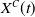 upper X Superscript upper C Baseline left parenthesis t right parenthesis