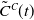 ModifyingAbove upper C With tilde Superscript upper C Baseline left parenthesis t right parenthesis