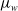 mu Subscript w