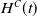 upper H Superscript upper C Baseline left parenthesis t right parenthesis